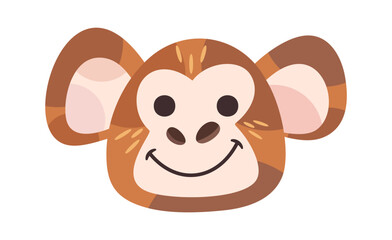 Cute monkey hand drawn avatar