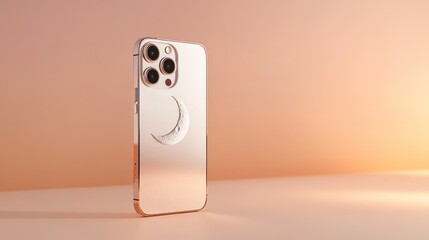 Elegant smartphone with crescent moon design