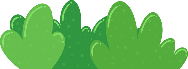Green bush clipart design illustration
