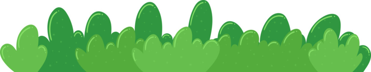 Green bush clipart design illustration