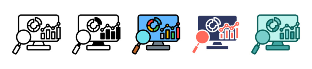 Analytics line icon