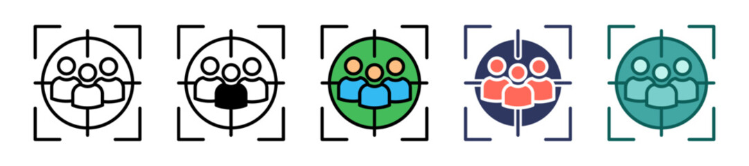 Target Audience line icon