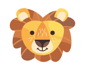 Lion cartoon character cute avatar