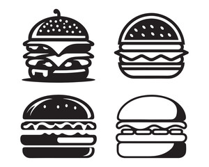 A Detailed Hamburger Illustration