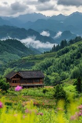 Mountain Villa with Lush Valley View.