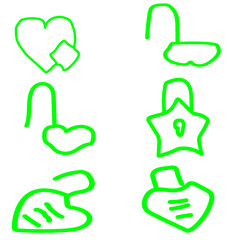 Set of security shield icons, security shields logotypes with check mark and padlock. Security shield symbols. Vector illustration.
