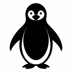 Stylized Penguin Silhouette Design