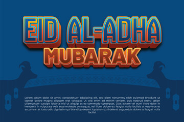 Eid al Adha Mubarak Festive Greeting Card