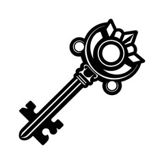 Obraz premium Download Key Silhouette Vector Illustration Svg File For Design.