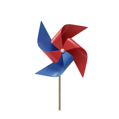 colorful pinwheel isolated on white