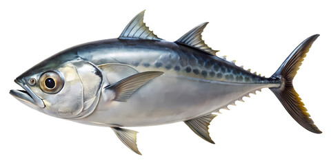 Beautiful image of a tuna or similar fish on a transparent background