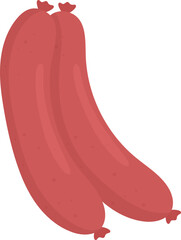 Meat products clipart design illustration