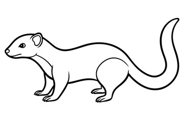 Modern Mongoose Outline Design