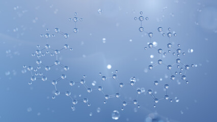 ravidasvir molecular structure, 3d model molecule, antiviral agent structural chemical formula view from a microscope