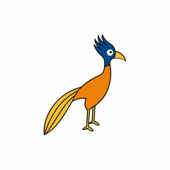 vector illustration of a colorful bird