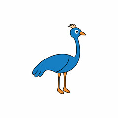 illustration of a peacock