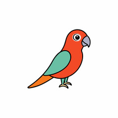 red and green parrot