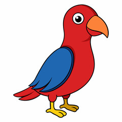 cartoon bird with a flower
