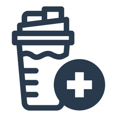 Protein Shake Bottle for Fitness Nutrition