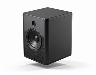 Obraz premium Realistic 3D Render of Bluetooth Speaker on White Background