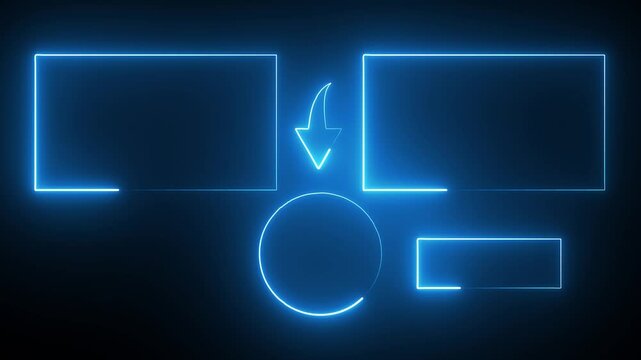 Subscribe button and outro for gaming and video channels Youtube End screen animation. neon glowing end screen