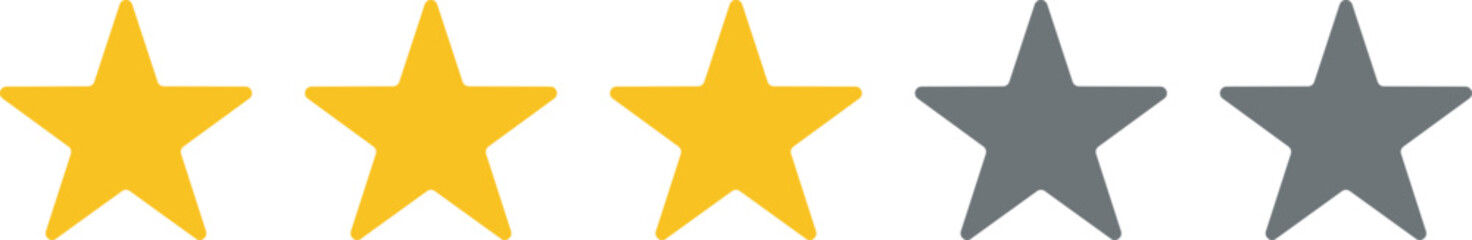 Vector image Star symbol for rating-related isolated on transparent background