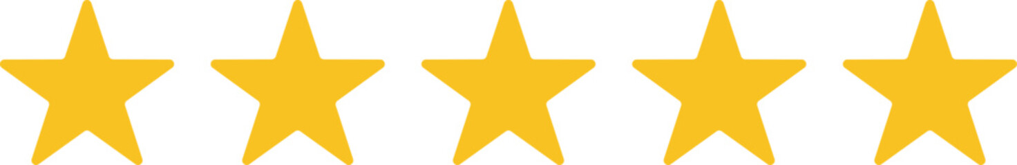 Vector image Star symbol for rating-related isolated on transparent background