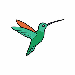 hummingbird and flower