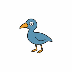 duck on white background