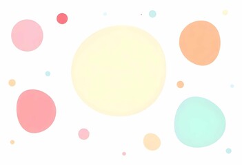 Pastel Blob Organic Shape Vector Background