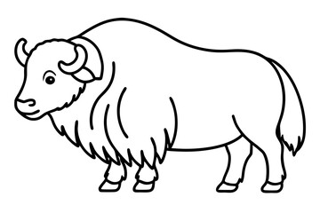 Modern Musk Ox Vector