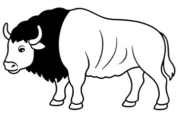 Modern Musk Ox Vector