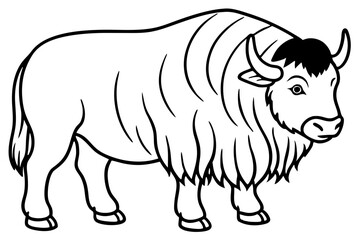 Modern Musk Ox Vector