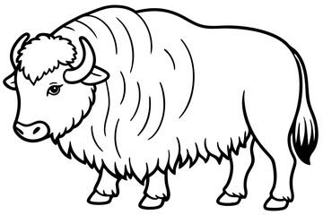 Modern Musk Ox Vector