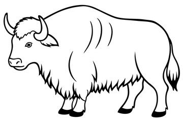 Modern Musk Ox Vector