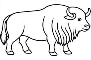 Obraz premium Modern Musk Ox Vector