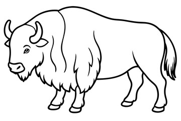 Modern Musk Ox Vector