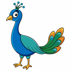 peacock vector illustration