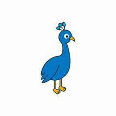 vector illustration of peacock