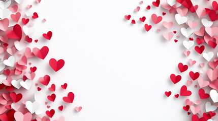 white background with hearts - valentine background with hearts
