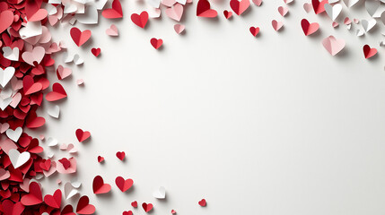 valentine background with hearts - white background with hearts