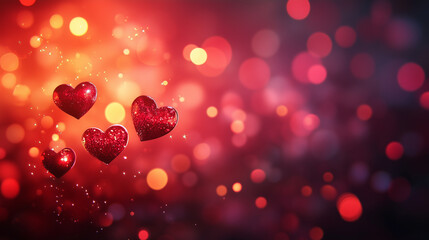 red hearts background - valentine background with hearts