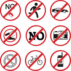 No sing icon collection