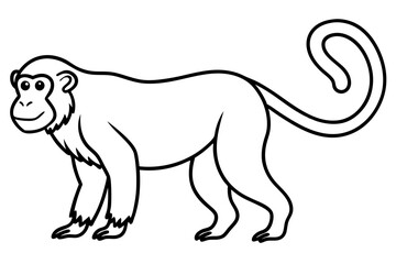 Modern Proboscis Monkey Sketch