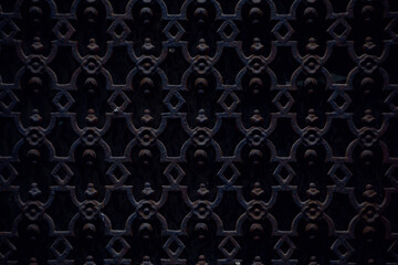 Closeup of a steel decorative background