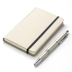 notebook with pen