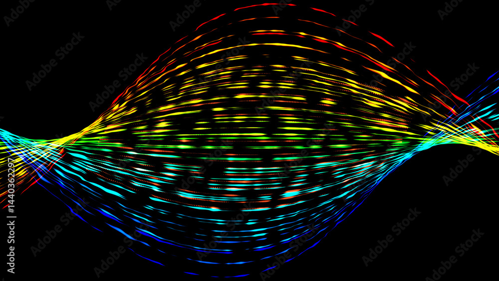 Poster abstract multicolor moving line left to right background. lines abstract futuristic wave lines patte