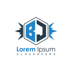 Modern Latter Luxury Monogram Logo with Royal Crown and Polygon Frame