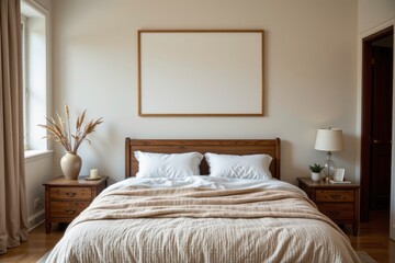 Cozy and Elegant Bedroom with Minimalist Design and Natural Light
