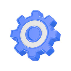gear setting 3d rendering machine setting